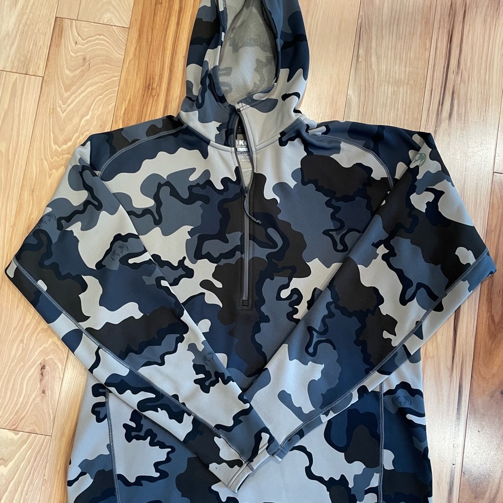 Kuiu Camo Hooded Pullover Peloton 200 Mid-weight fleece